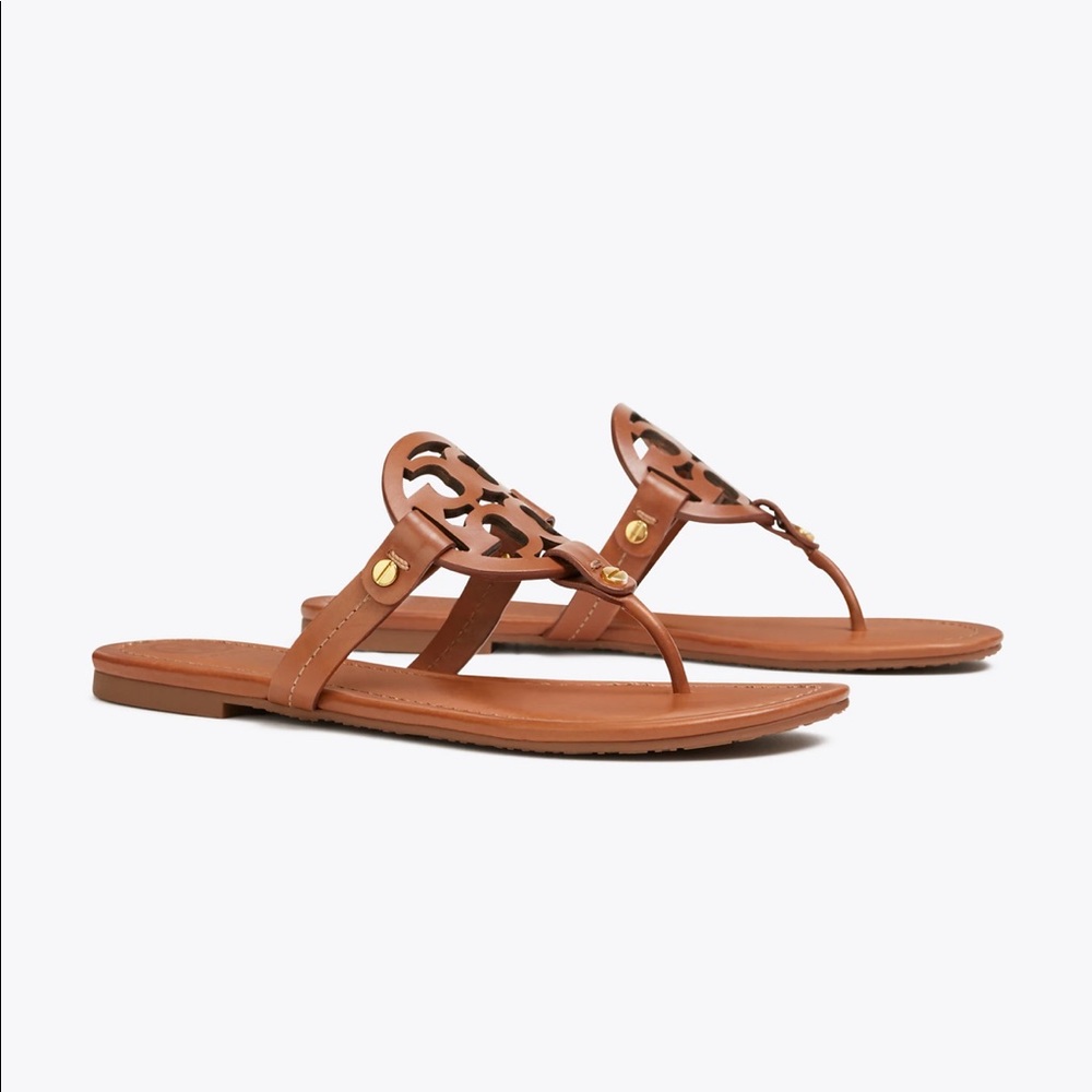leather miller sandal tory burch